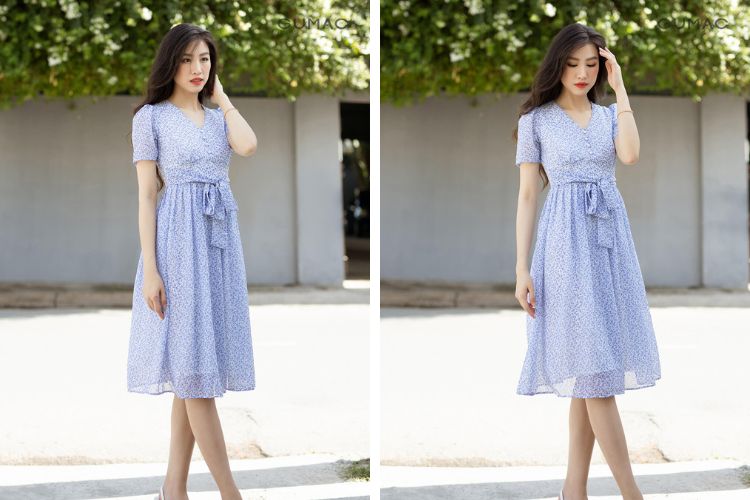 Váy đầm xếp ly Váy đầm xếp ly
