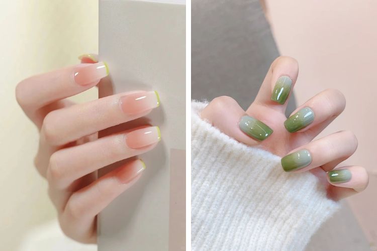 nail co dau ombre nail cô dâu ombre