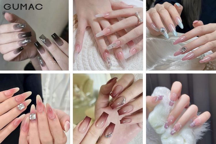 bang mau nail thach ombre hot