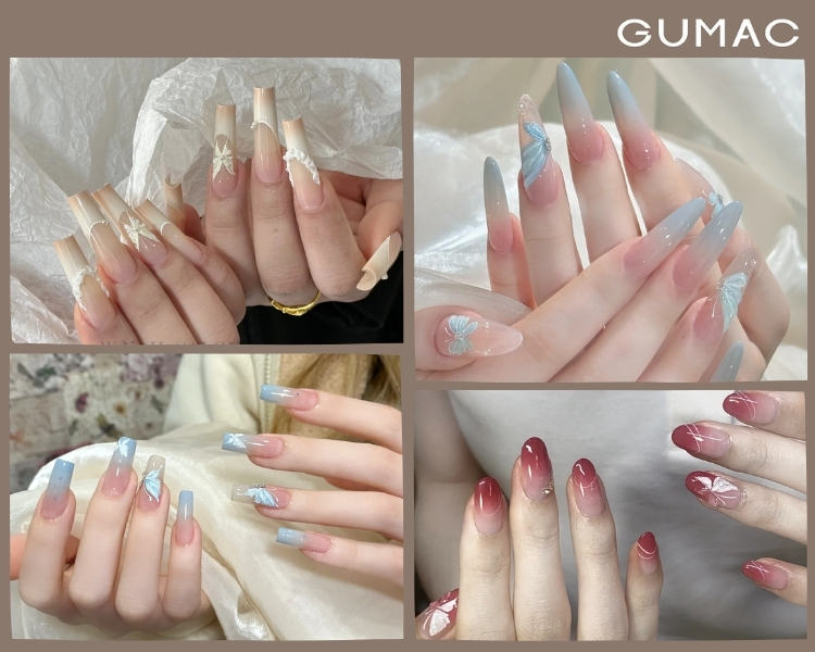 nail ombre phoi buom