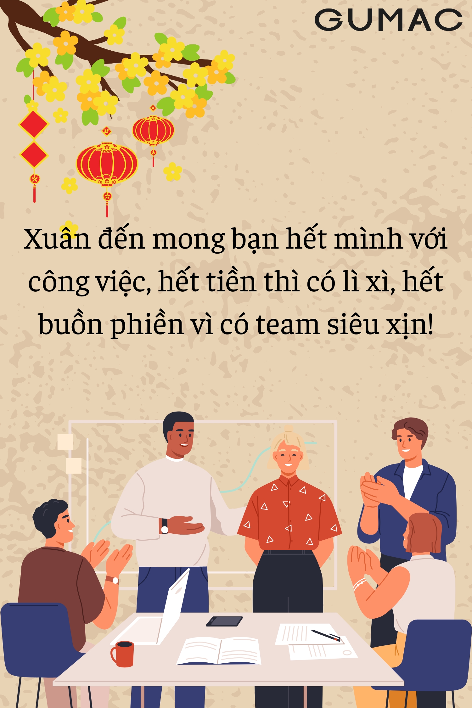 Chu tet hay cho dong nghiep than thiet