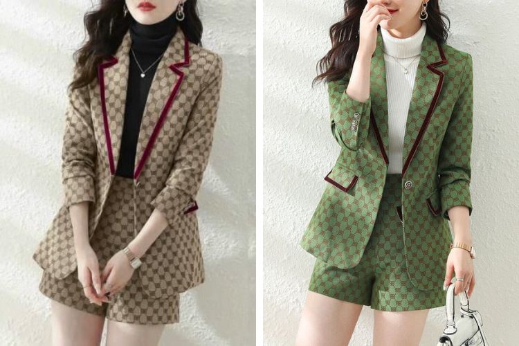 Áo cổ lọ mix cùng áo blaze dạ Áo cổ lọ mix cùng áo blaze dạ