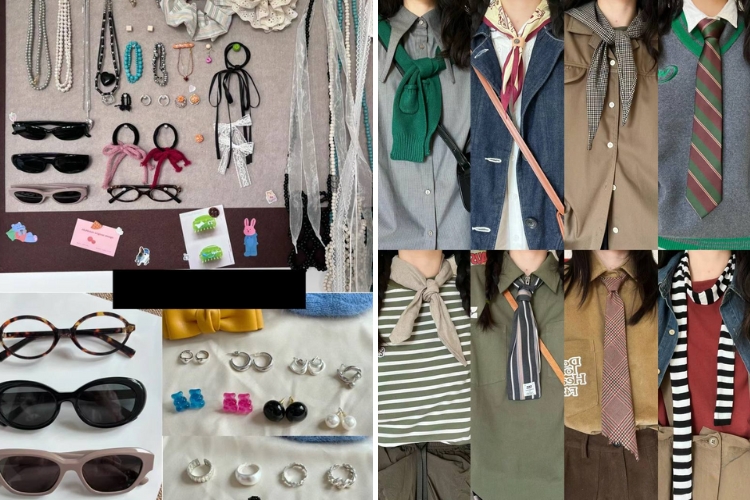 phối phụ kiện cho outfit nữ sinh