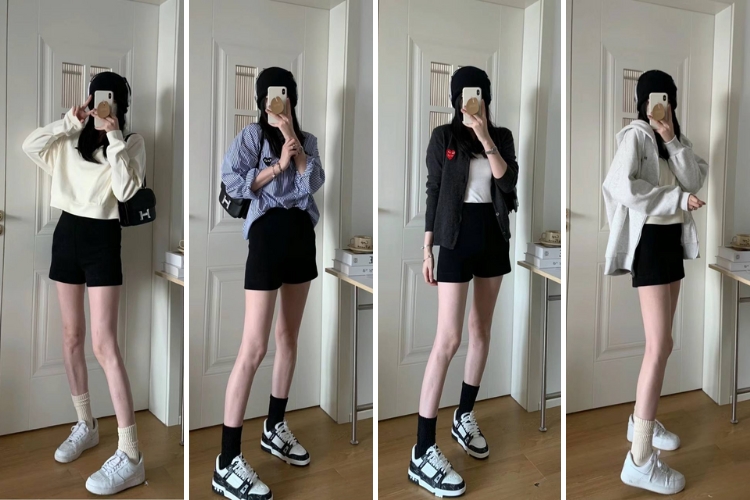 sneaker phối với nhiều outfit nữ sinh đẹp