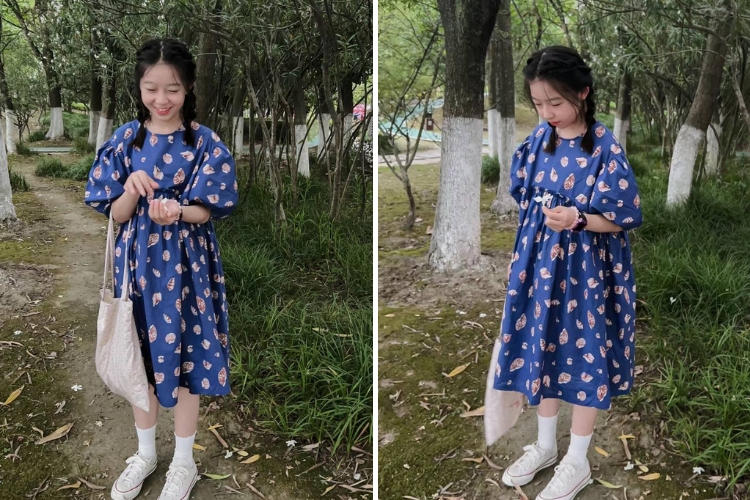váy hoa thời trang cho học sinh nữ cấp 2