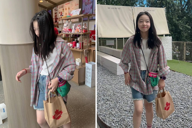 outfit nữ học sinh cấp 3 với áo sơ mi