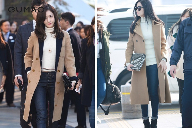 Quần jean đen nữ ống đứng và áo trench coat Quan jean den nu ong dung va ao trench coat
