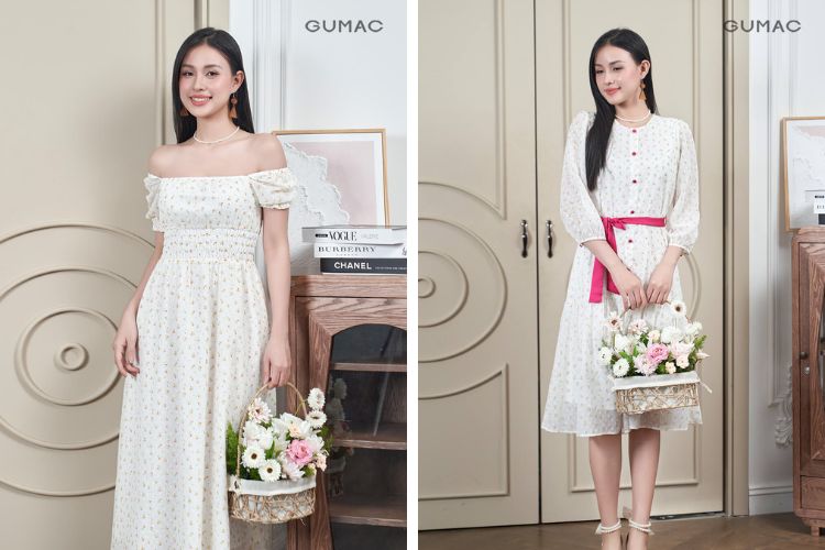 Váy họa tiết Váy họa tiết