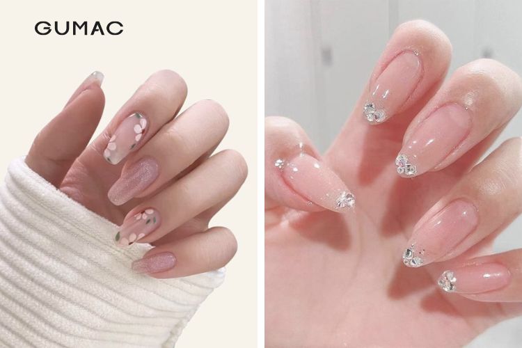 Mẫu nail màu hồng nhạt ngọt ngào Mẫu nail màu hồng nhạt ngọt ngào