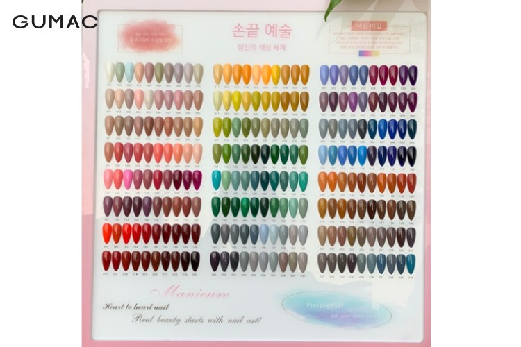 Bảng màu sơn gel BNS Bảng màu sơn gel BNS