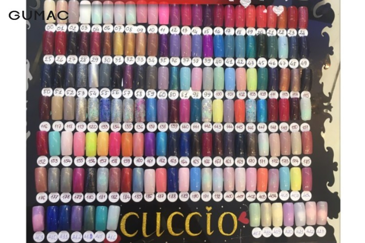 Bảng màu sơn gel Cuccio Bảng màu sơn gel Cuccio