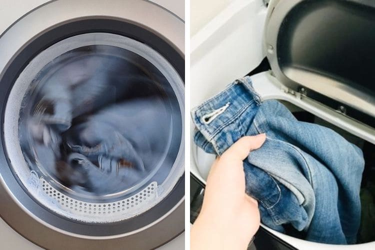 bóp ống quần bằng cách cho vào máy giặt để chế độ sấy khô bóp ống quần bằng cách cho vào máy giặt để chế độ sấy khô