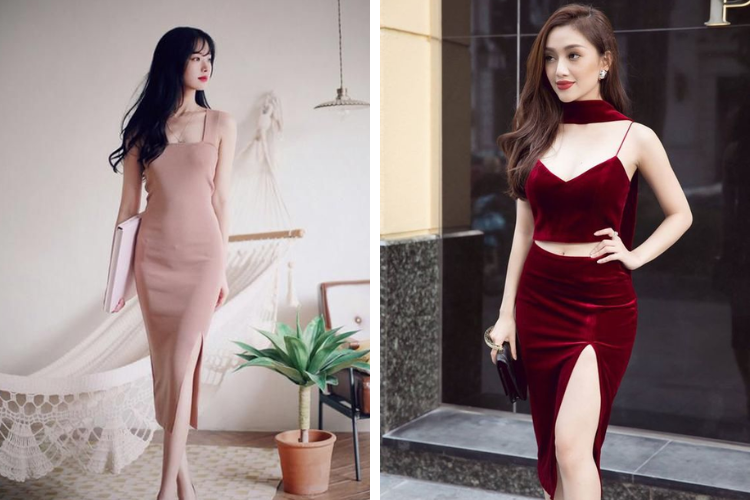 đầm nhung hai dây gợi cảm đầm nhung hai dây gợi cảm
