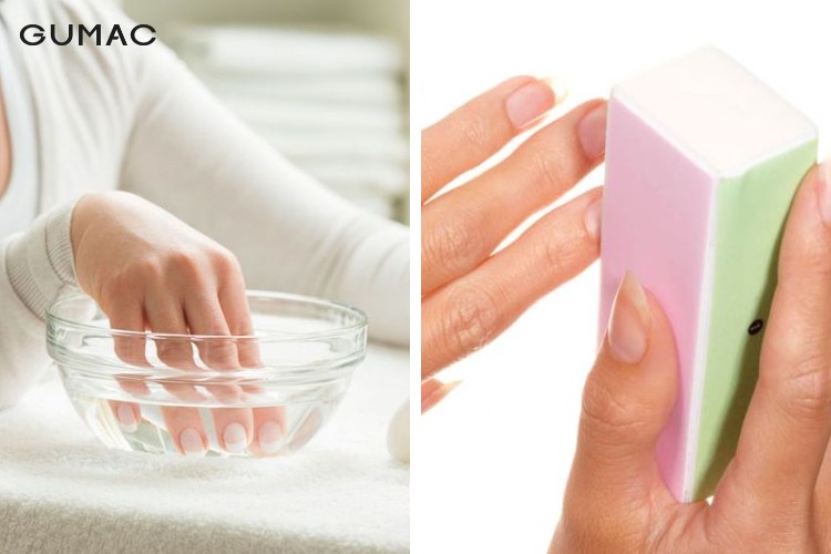Bước 1: Làm sạch móng Bước 1: Làm sạch móng