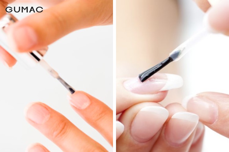 Bước 3: Sơn nền cho móng tay Bước 3: Sơn nền cho móng tay