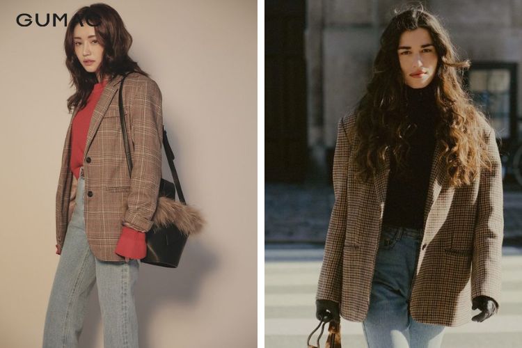 Những cách phối đồ với áo blazer caro cực chất Những cách phối đồ với áo blazer caro cực chất
