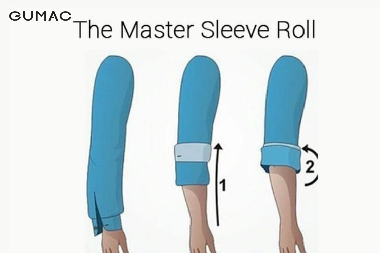 Xắn tay áo sơ mi kiểu The Master Sleeve Role Xắn tay áo sơ mi kiểu The Master Sleeve Role