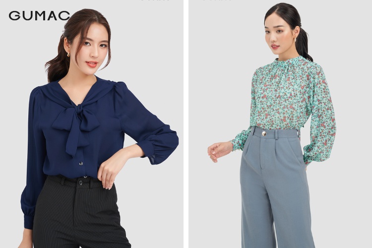 Cổ áo thủ thư cho áo sơ mi nữ Cổ áo thủ thư cho áo sơ mi nữ