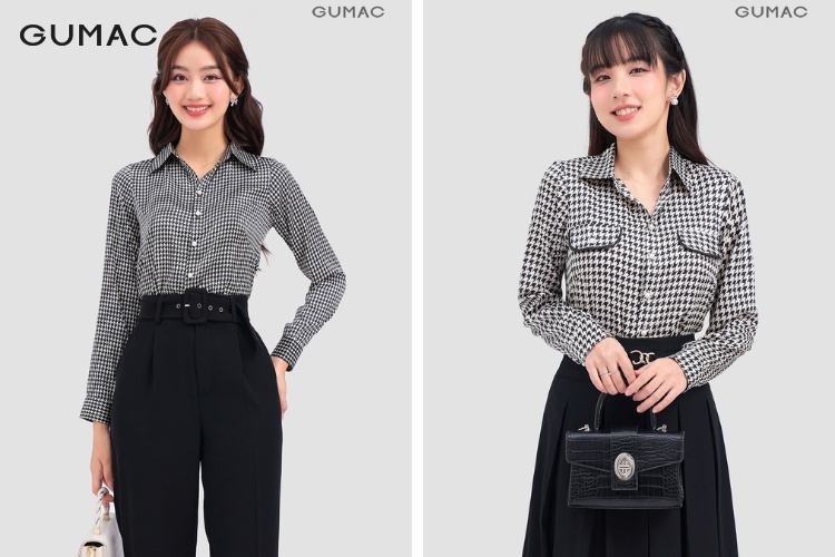 Mẫu áo sơ mi nữ cổ đức Mẫu áo sơ mi nữ cổ đức