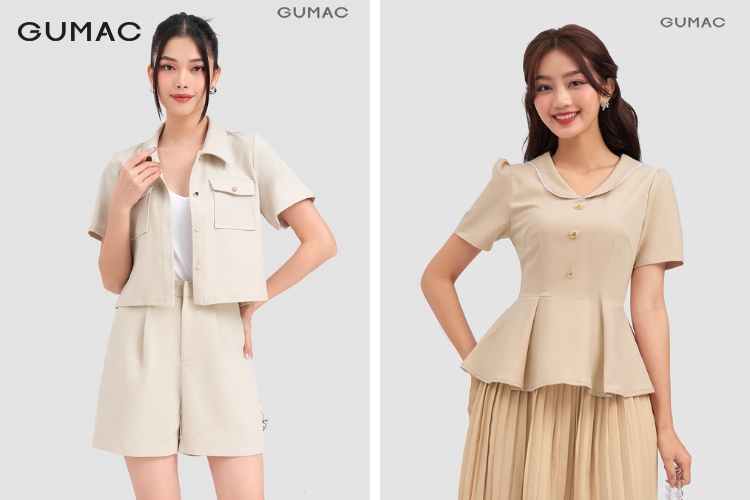 Cổ áo sơ mi nữ dạng vest Cổ áo sơ mi nữ dạng vest