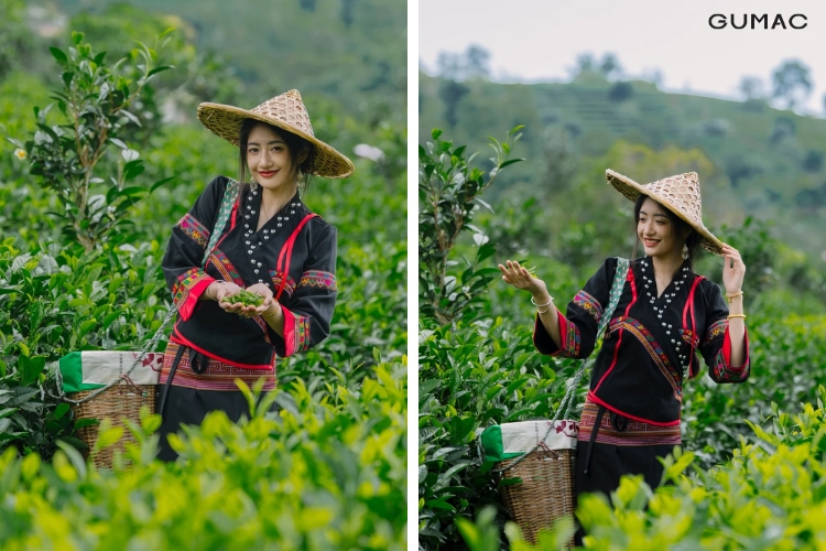 concept chup anh doi che cung trang phuc dan toc