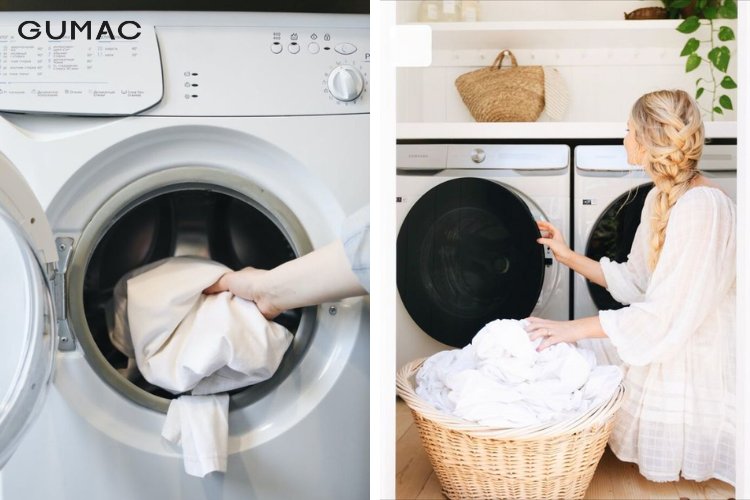 Làm sạch bằng máy giặt Làm sạch bằng máy giặt