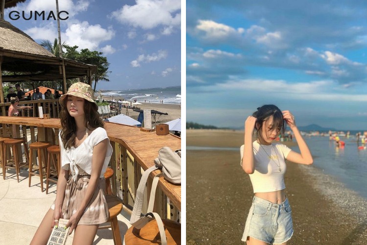 Áo croptop dáng ngắn trẻ trung Áo croptop dáng ngắn trẻ trung