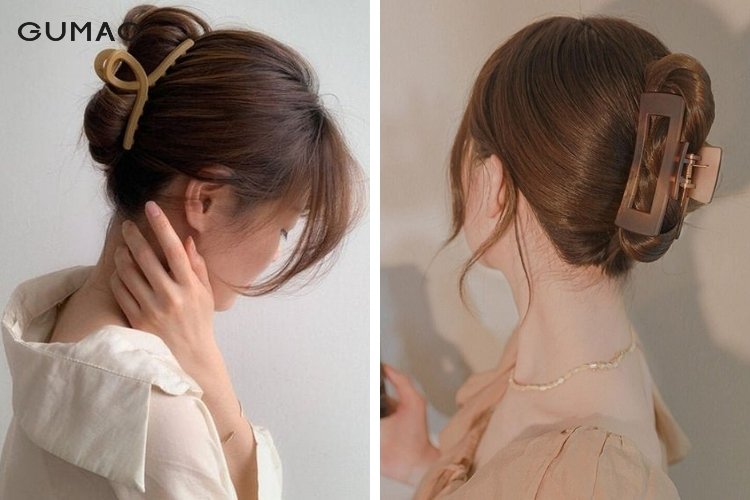 Tóc kẹp kiểu càng cua Tóc kẹp kiểu càng cua