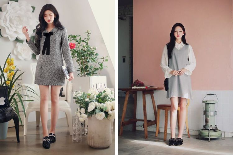 cách phối đầm suông với giày cách phối đầm suông với giày