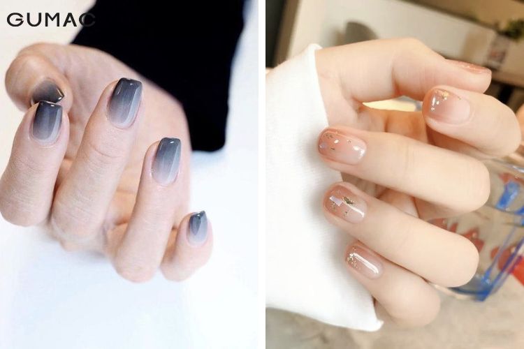 Những mẫu nail ombre tôn da cho móng ngắn Những mẫu nail ombre tôn da cho móng ngắn
