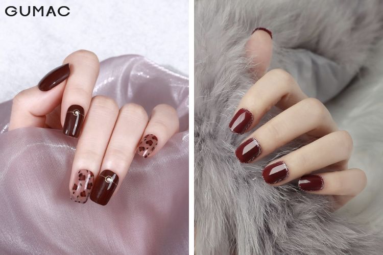 Màu nail đỏ mận cực trắng da mau-nail-do-man-cuc-trang-da