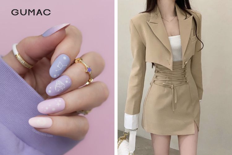 Trang phục màu pastel chọn sơn móng tay gì Trang phục màu pastel chọn sơn móng tay gì