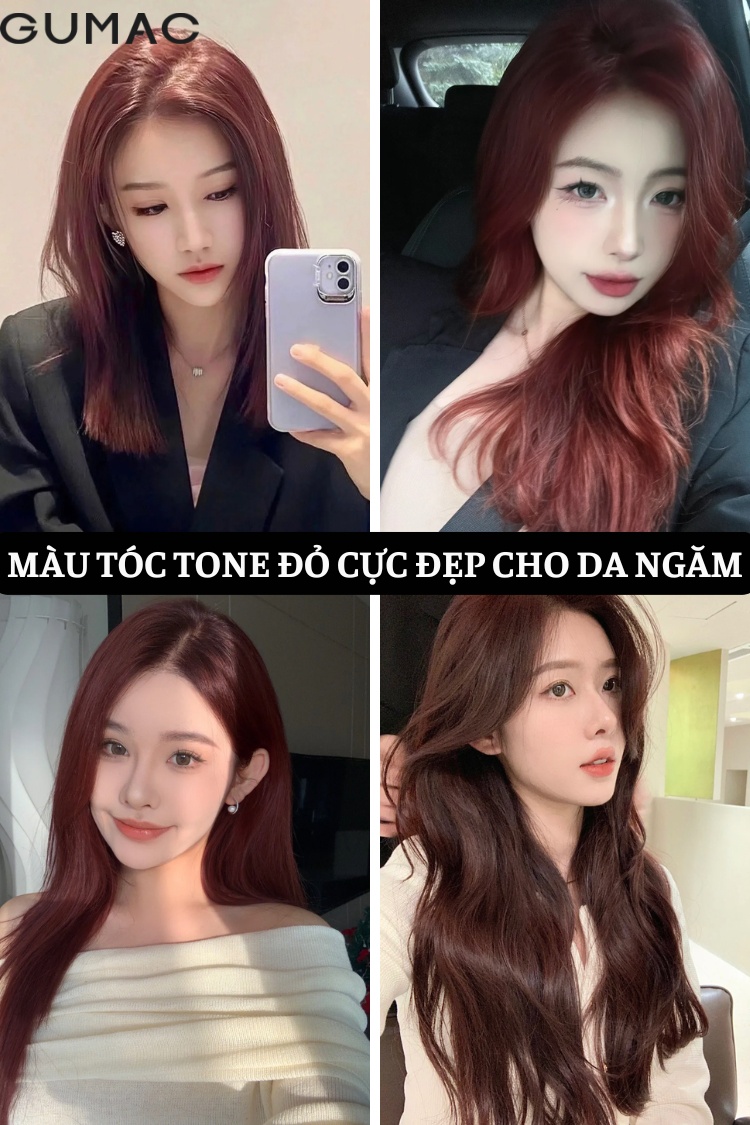 mau toc nhuom tone do sang da