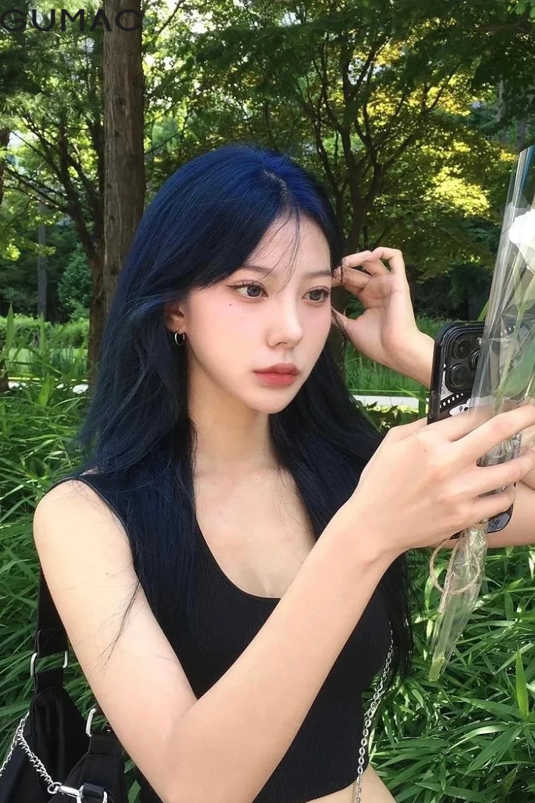 Mau toc cho nu den anh xanh dep giup da trang
