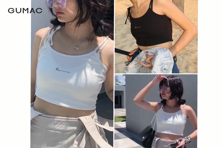 Áo croptop 2 dây ao croptop 2 day