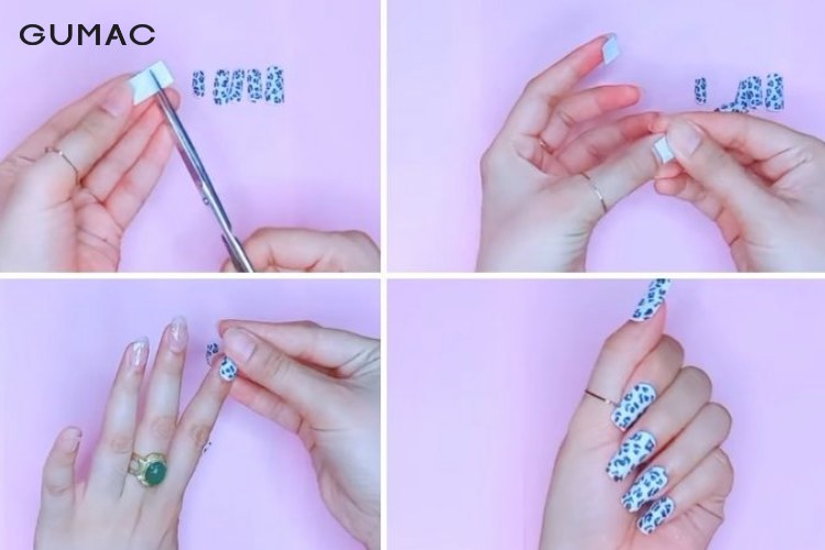 Kỹ thuật dán nail giả đính đá đơn giản tại nhà Kỹ thuật dán nail giả đính đá đơn giản tại nhà