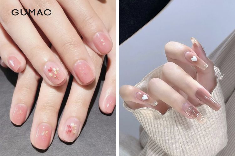 Nail hồng đất vẽ hoạ tiết độc đáo Nail hồng đất vẽ hoạ tiết độc đáo