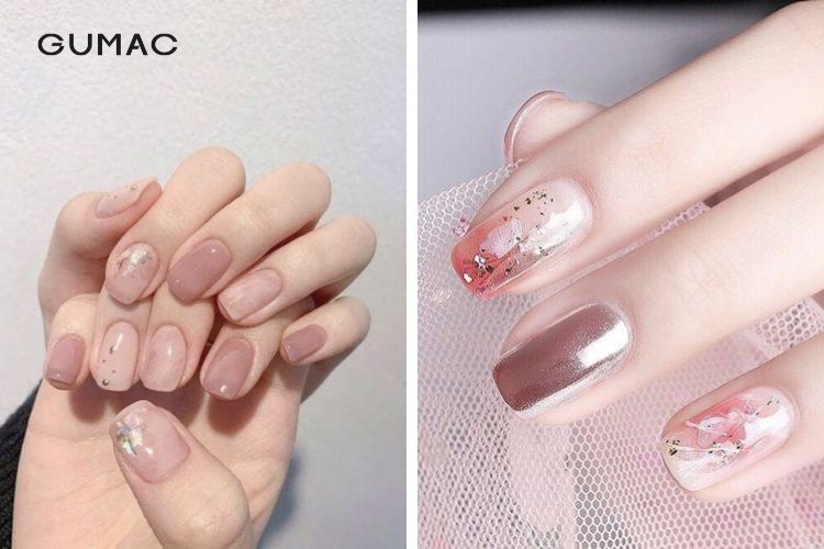 Những kiểu nail màu hồng đất ẩn xà cừ lạ mắt Những kiểu nail màu hồng đất ẩn xà cừ lạ mắt