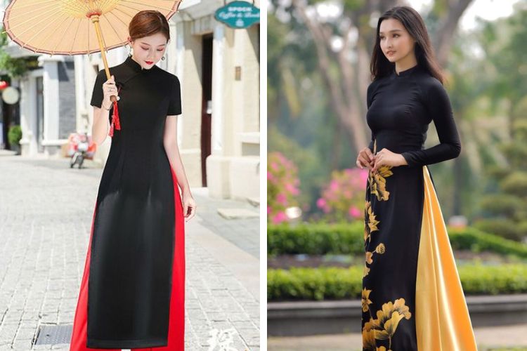chọn quần màu gì để kết hợp với áo dài đen chọn quần màu gì để kết hợp với áo dài đen