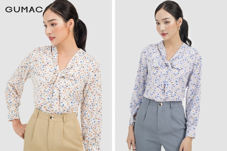 Cách phối áo sơ mi đi tiệc cùng với áo sơ mi thắt nơ cho nữ cach phoi ao so mi di tiec cung voi ao so mi that no cho nu