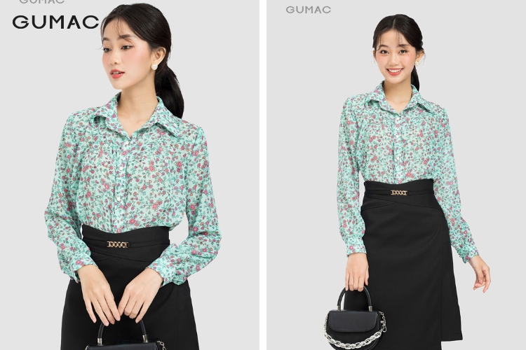 Thời trang đi tiệc cùng với áo sơ mi kiểu xếp ly đô thoi trang di tiec cung voi ao so mi kieu xep ly do