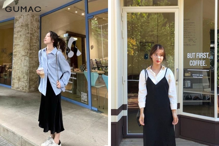 Thời trang đi tiệc váy đầm sành điệu cùng áo sơ mi thoi trang di tiec vay dam sanh dieu cung ao so mi