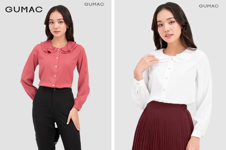 Lựa chọn giày cùng outfit áo sơ mi cổ bèo phối đồ với áo sơ mi cổ bèo thời trang