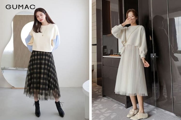 áo cánh dơi phối đồ với chân váy tutu áo cánh dơi phối đồ với chân váy tutu