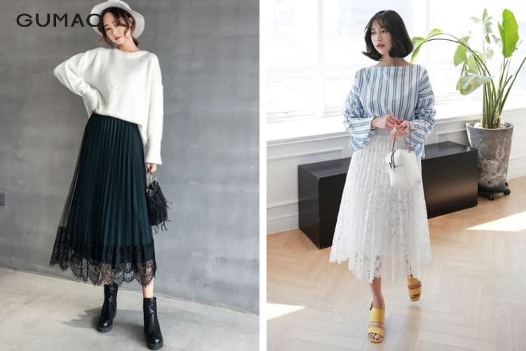 phối đồ với chân váy tutu dáng dài phối đồ với chân váy tutu dáng dài