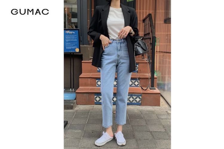 Khi nào diện quần jean ống đứng nữ Khi nào diện quần jean ống đứng nữ