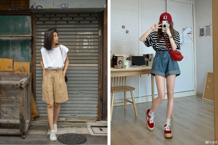 Túi đeo chéo + Áo thun + Quần short Túi đeo chéo + Áo thun + Quần short