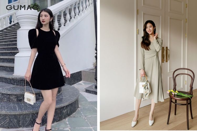 Túi đeo chéo + Đầm dự tiệc Túi đeo chéo + Đầm dự tiệc