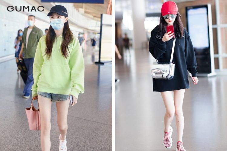 Túi đeo chéo + Hoodie + Quần short Túi đeo chéo + Hoodie + Quần short