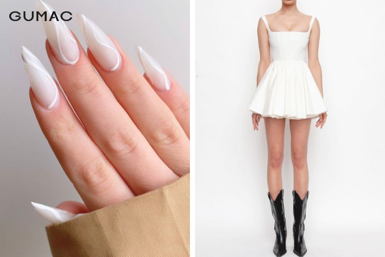 Móng tay phong cách Stiletto Móng tay phong cách Stiletto